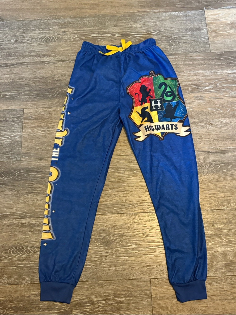 Harry Potter Hogwarts Boys 10/12 Blue Pajama Pants New w/out Tags